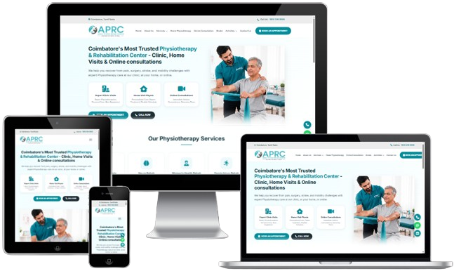 Healthcare Platform Website Screenshot