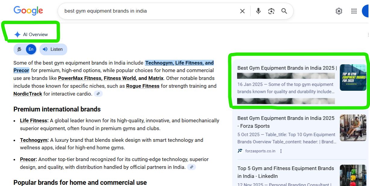 AEO Optimization for Fitness Brand